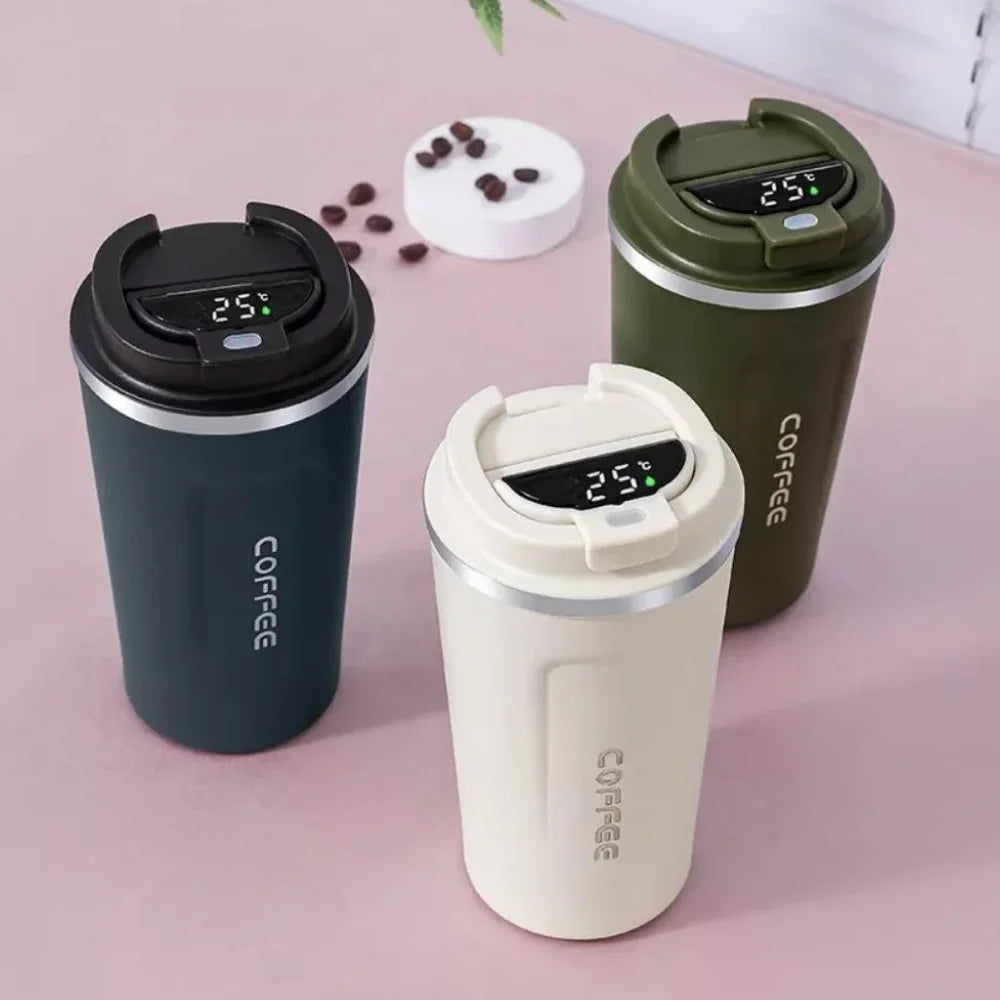 Copo Térmico Digital Coffee Com Sensor de Temperatura