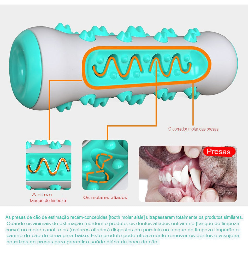 Brinquedo de Escova de Dentes Molares para Cães