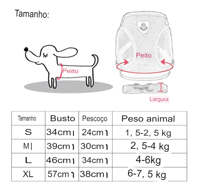 Coleira Anti-escape para Cachorro e Gato